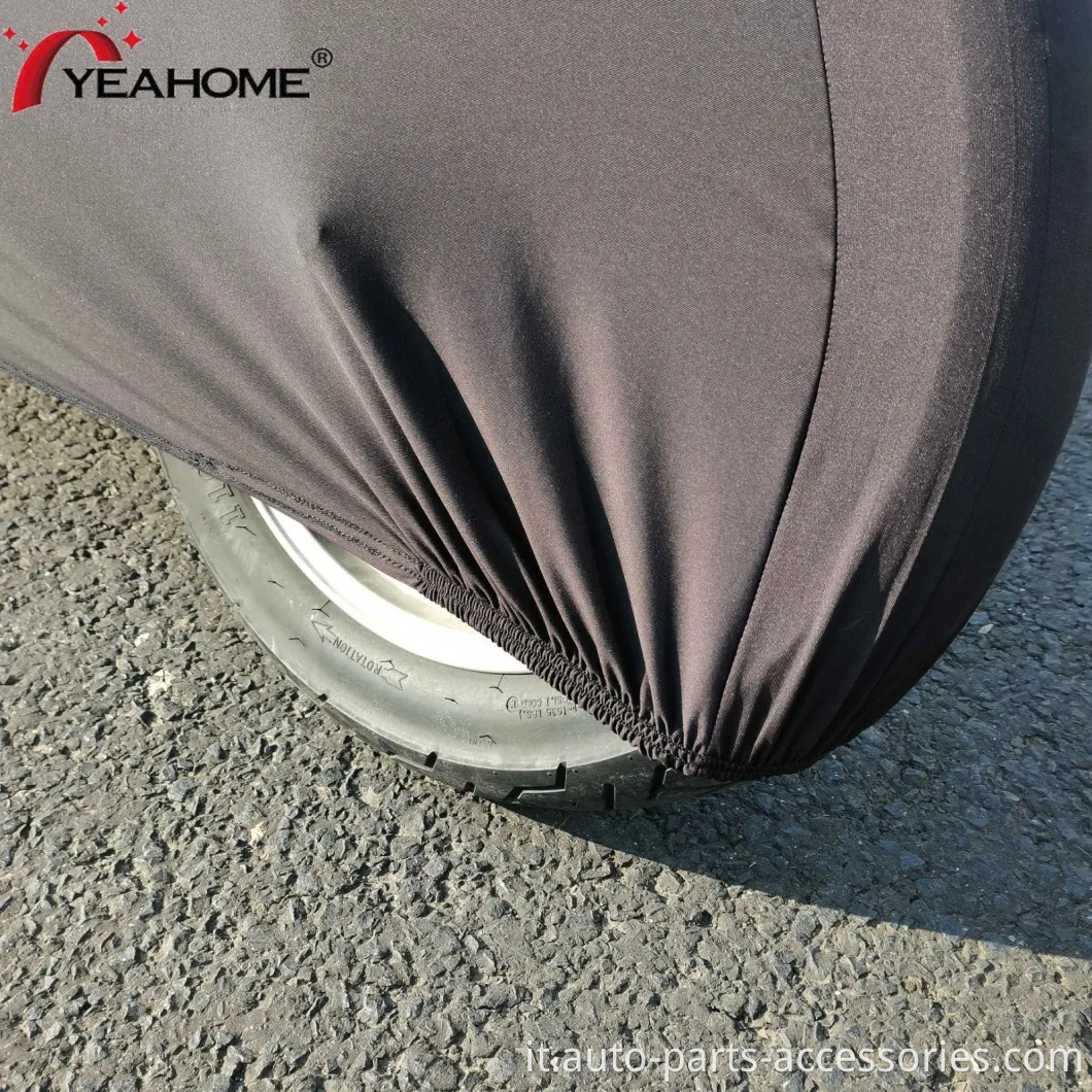 Coperchio motociclistico super elastico nero pieno nero